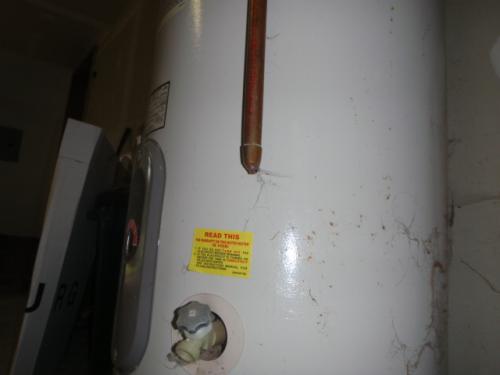 Aged Hot Water Tank